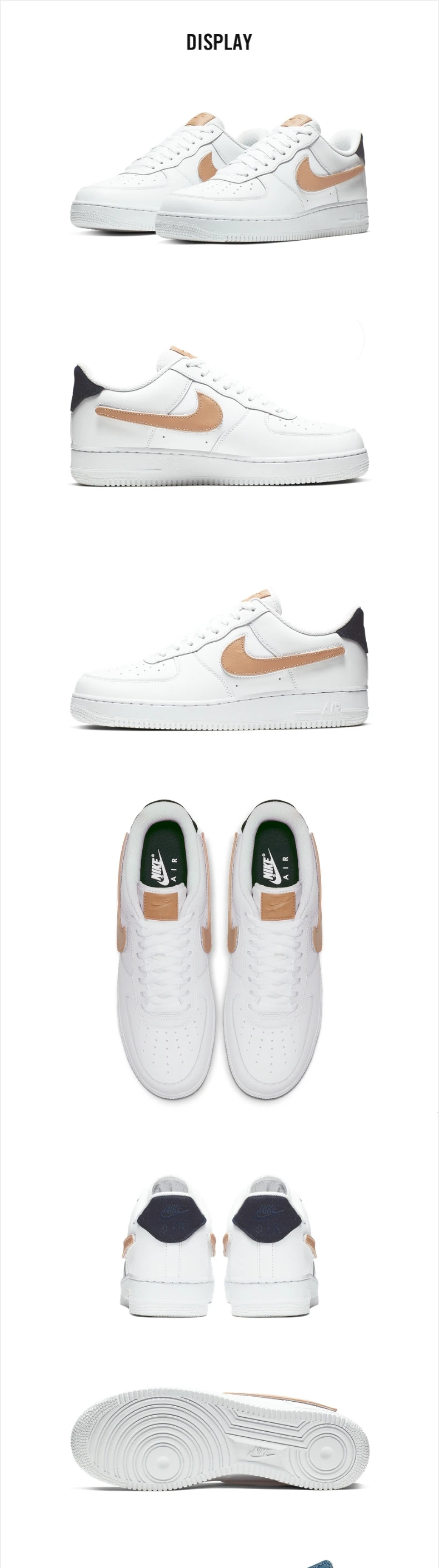 Nike Air Force 1 Оригинальная Мужская обувь для скейтбординга Новое поступление удобные кожаные уличные спортивные кроссовки# CJ2826-178