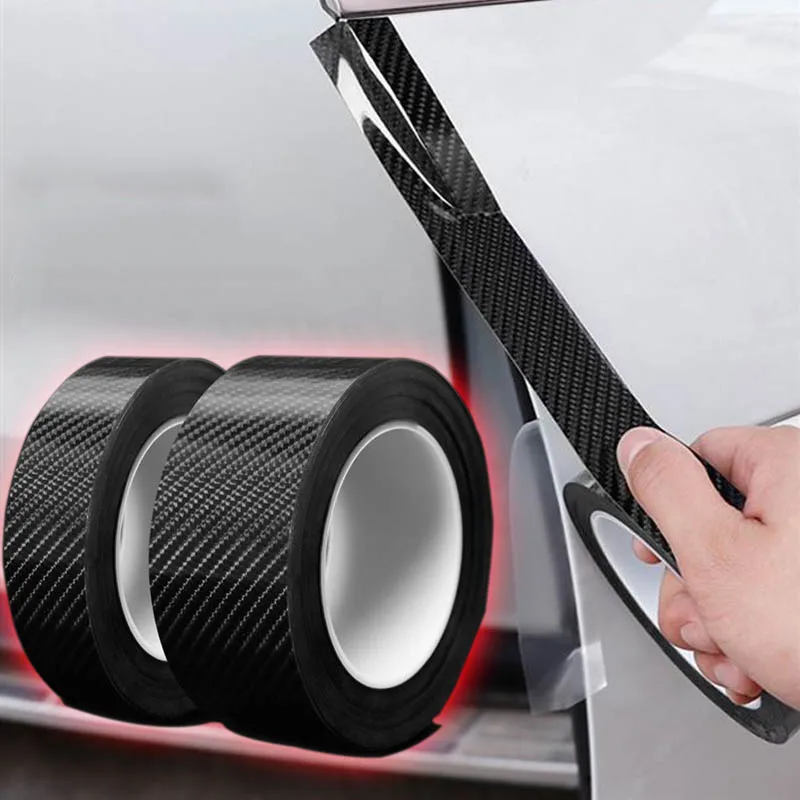 

5D Nano Glue Car Sticker Carbon Fiber Protector Film Door Edge Protective Car Trunk Door Sill Full Body Sticker Vinyl Accessory