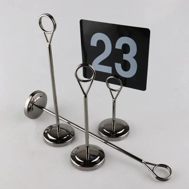 5 Pieces Metal Table Recipe Menu Wedding Party Place Card Holder Photo Picture  Holder Stand Clip Table Number Holder - Card Holder & Note Holder -  AliExpress