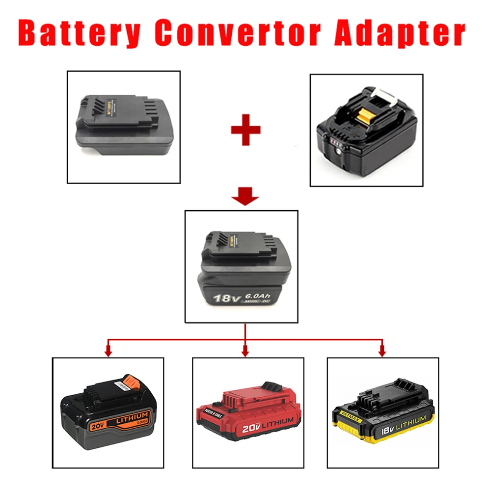 Battery Adapter Convert For Makita 18V 