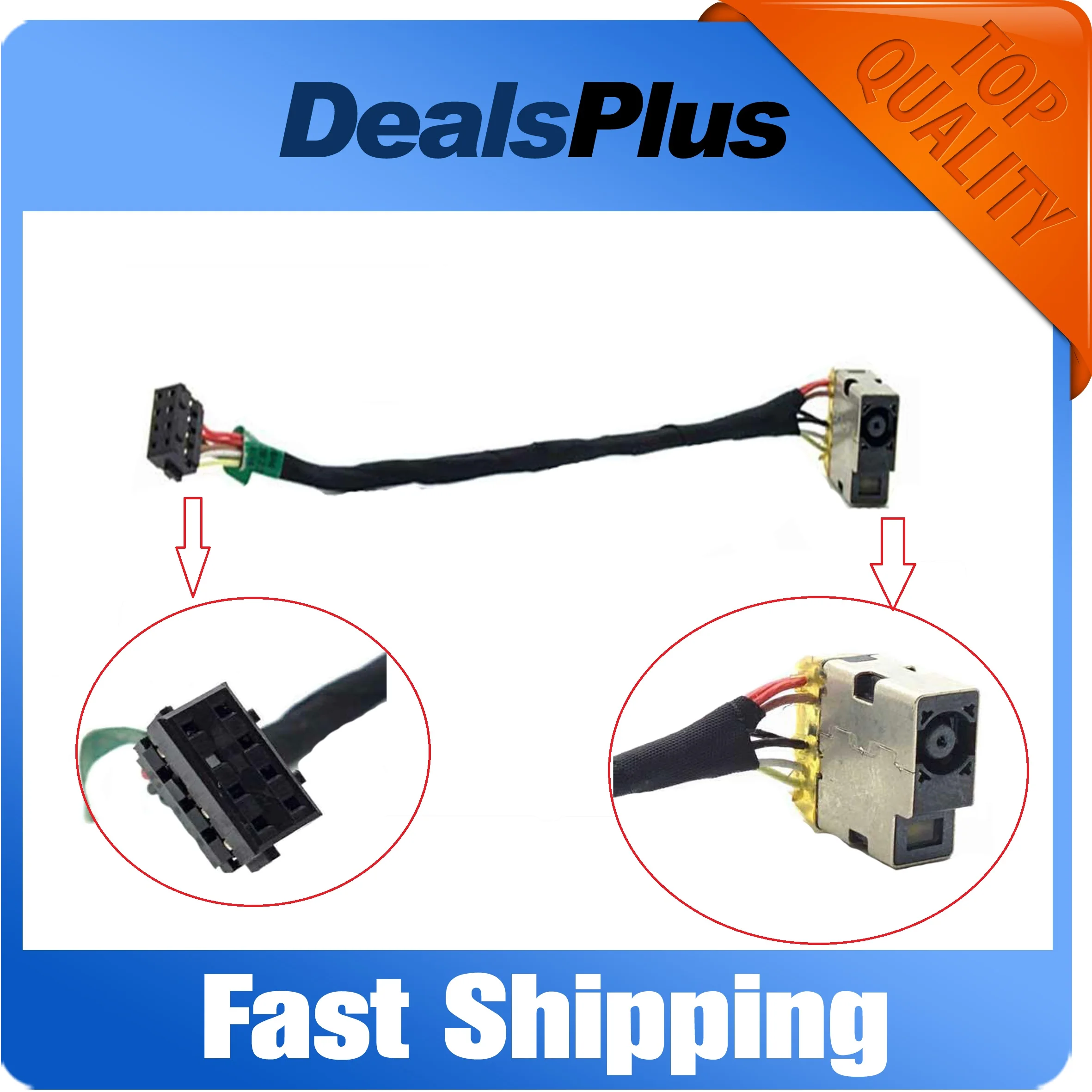 

New Replace DC Power Jack Cable Socket For HP 15-A 15-D 14-D 14-A 15-D000 15-D100 15-D035DX 15-D020DX 15-D045nr 027CL 742822-YD1
