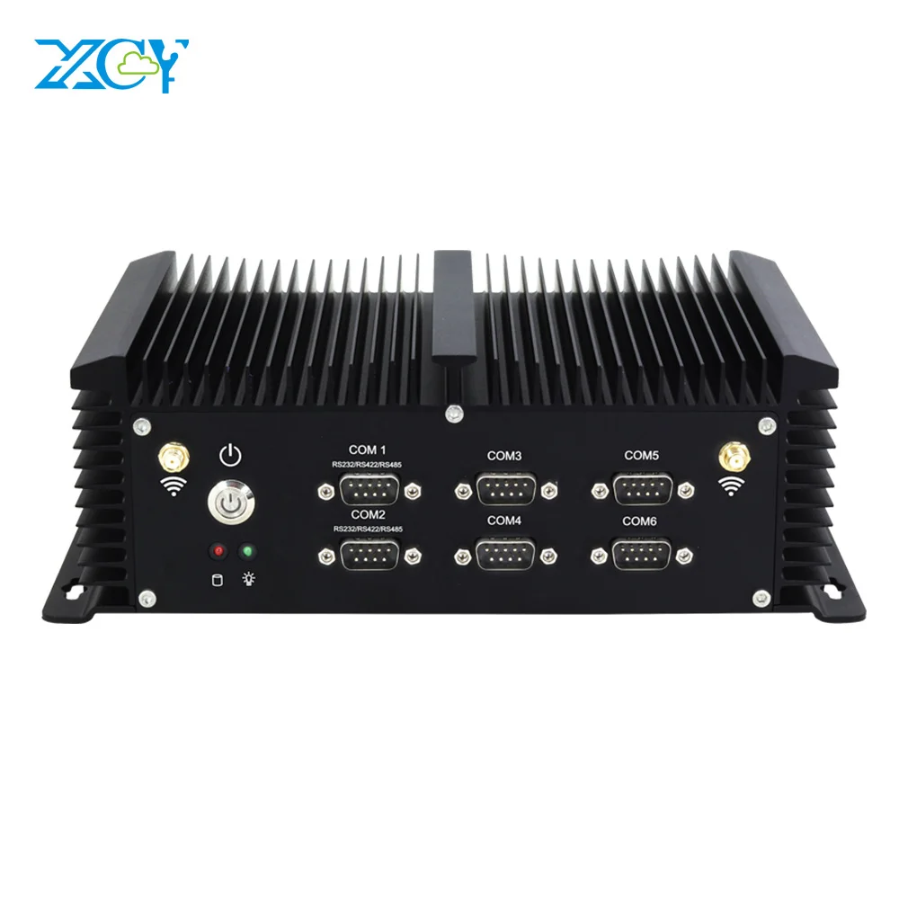 XCY Intel Core i5 4200U промышленный Мини ПК безвентиляторный 6 * RS232 RS422 RS485 8 * USB 2 * LAN HDMI VGA WiFi Windows Linux встроенный компьютер XCY Intel Core i5 4200U промышленный Мини ПК безвентиляторный 6 * RS232 RS422 RS485 8 * USB 2 * LAN HDMI VGA WiFi Windows Linux встроенный компьютер