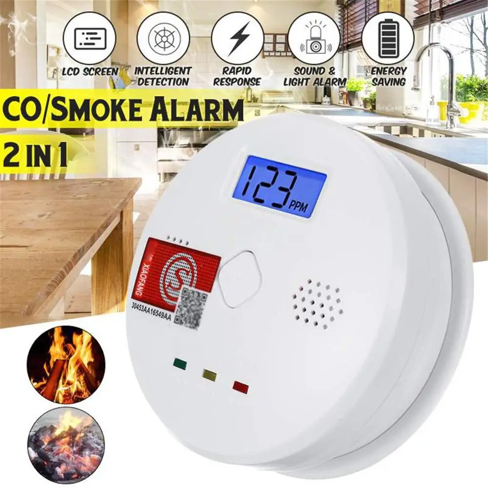 

Smart CO Gas Smoke Sensor Detector Carbon Monoxide Poisoning Alarm Detector Home Security Carbon Monoxide Smart Sensor