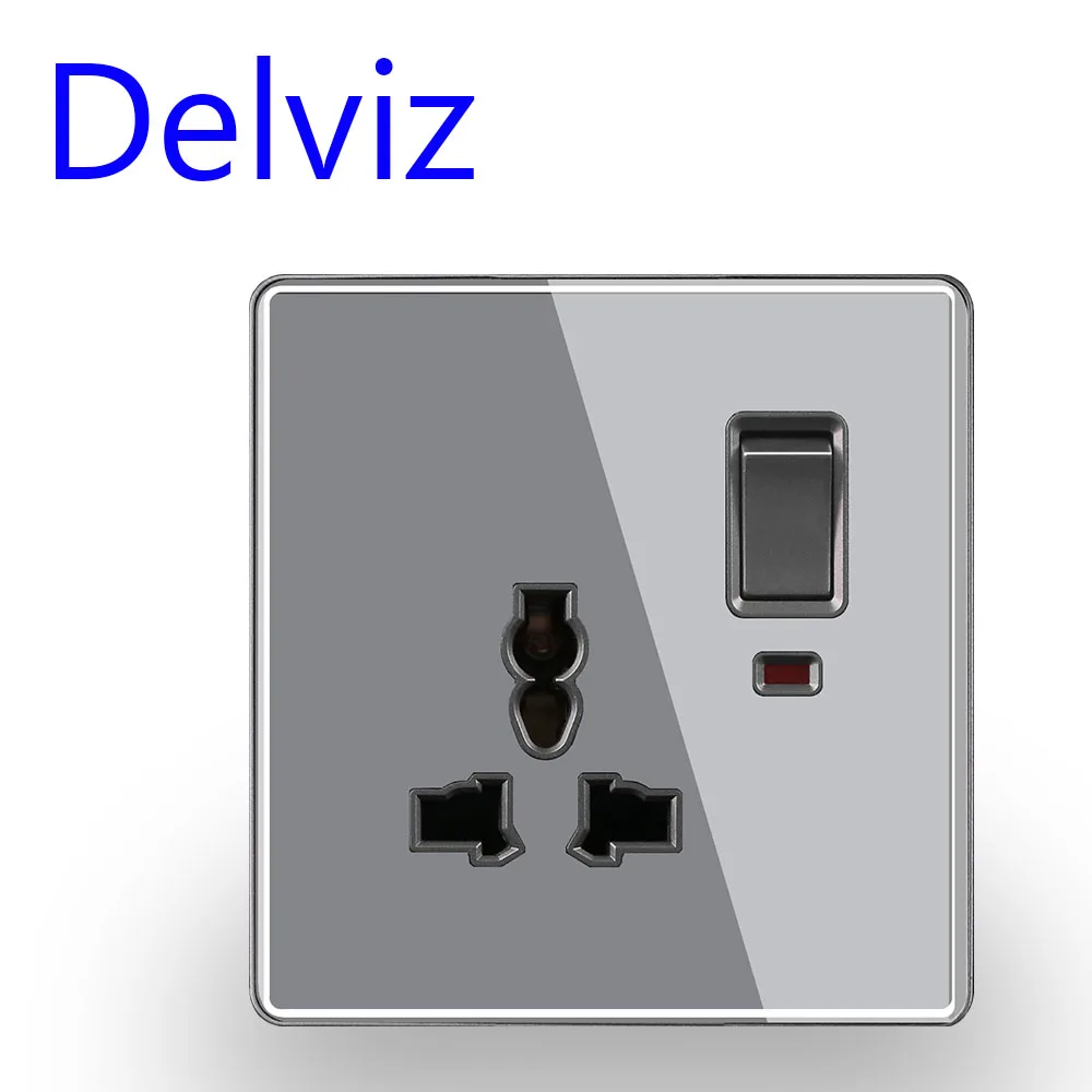 Универсальная Розетка Delviz стандарта ЕС/Великобритании розетка управления из