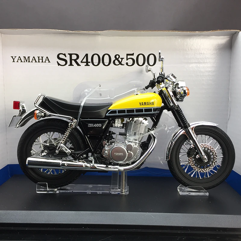 1:12 Sr 400 500 мотоцикл Сплав ABS локомотив детские игрушки коллекция дисплей мебель