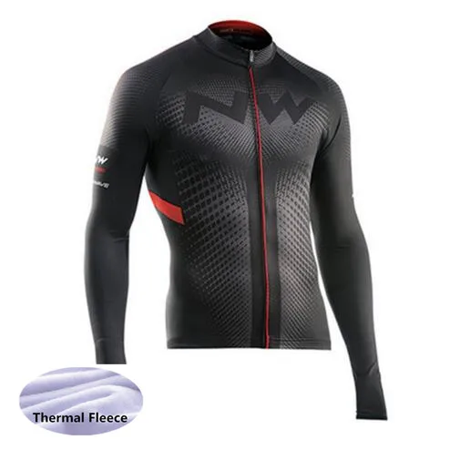 NW Pro Зимняя Теплая Флисовая футболка для велоспорта Ropa Ciclismo Mtb с длинным рукавом, Мужская одежда для велоспорта, теплая одежда