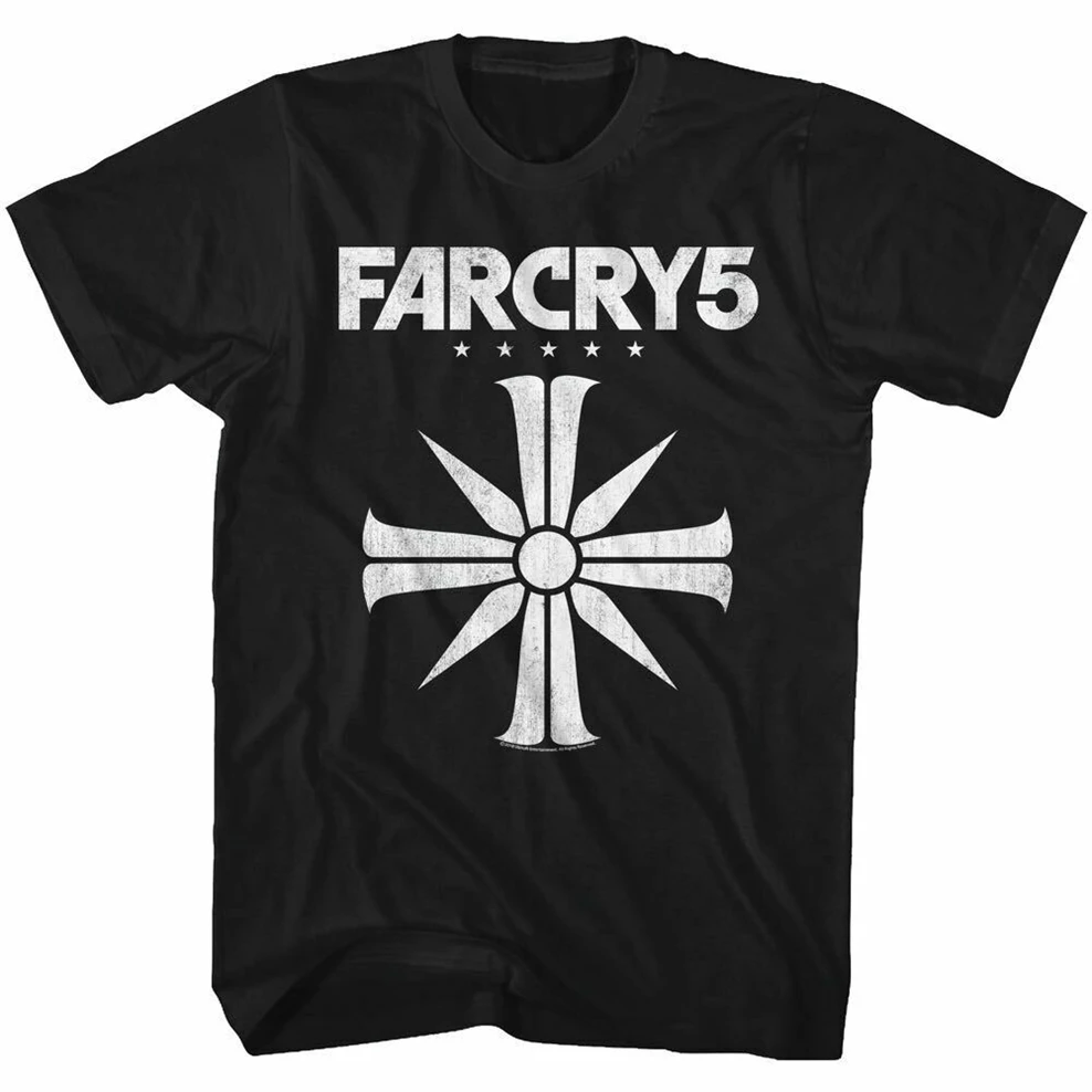 Футболка Far Cry 5 Gaming новый черный хлопковый топ свободного кроя с логотипом sm-3xl Ajax