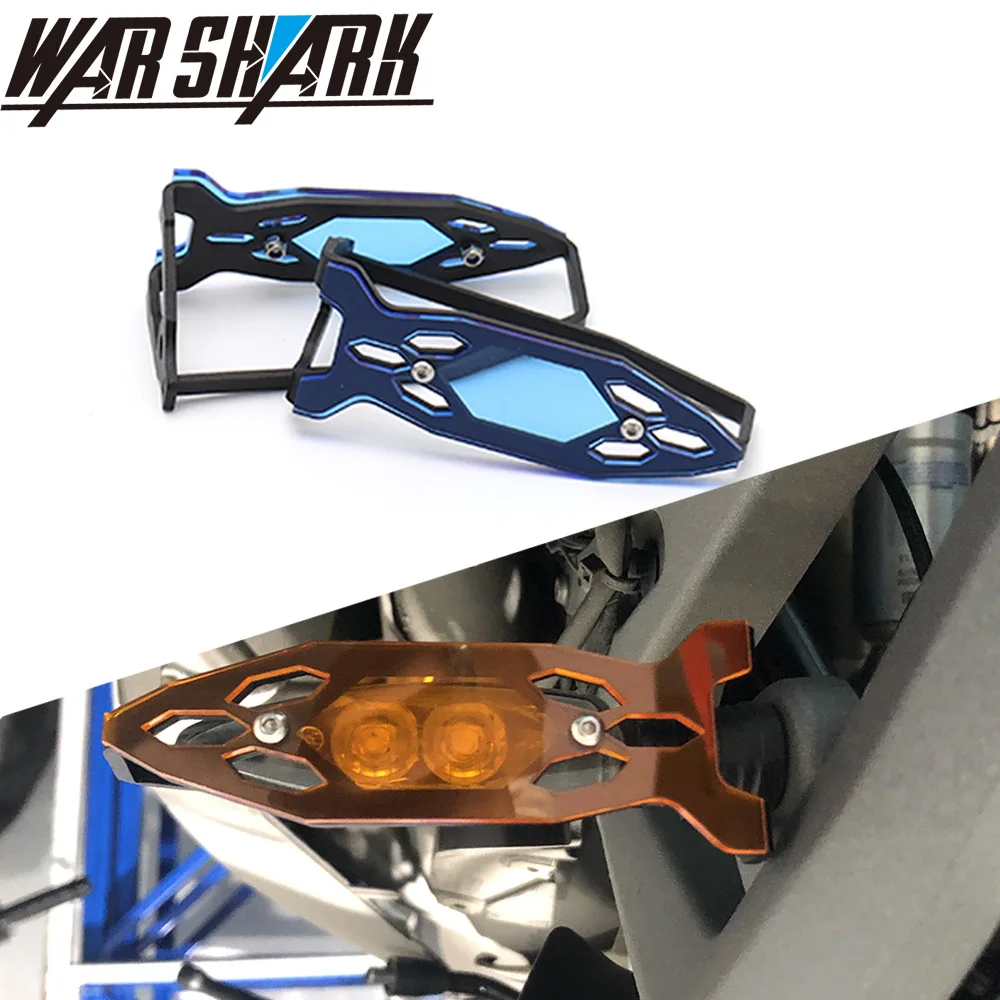 Motorcycle LED Front Rear Turn Signal Protector Indicator Lights Grill Accessories FOR BMW F750GS F850 GS F850GS ADV |