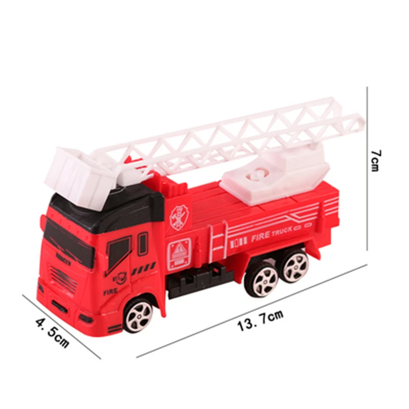 Excavator Fire Fighting Truck Birthday Party Decorations Kid Cupcake Cake Topper for Girl Boy Happy Birthday Party Cake Supplies - Цвет: truck D