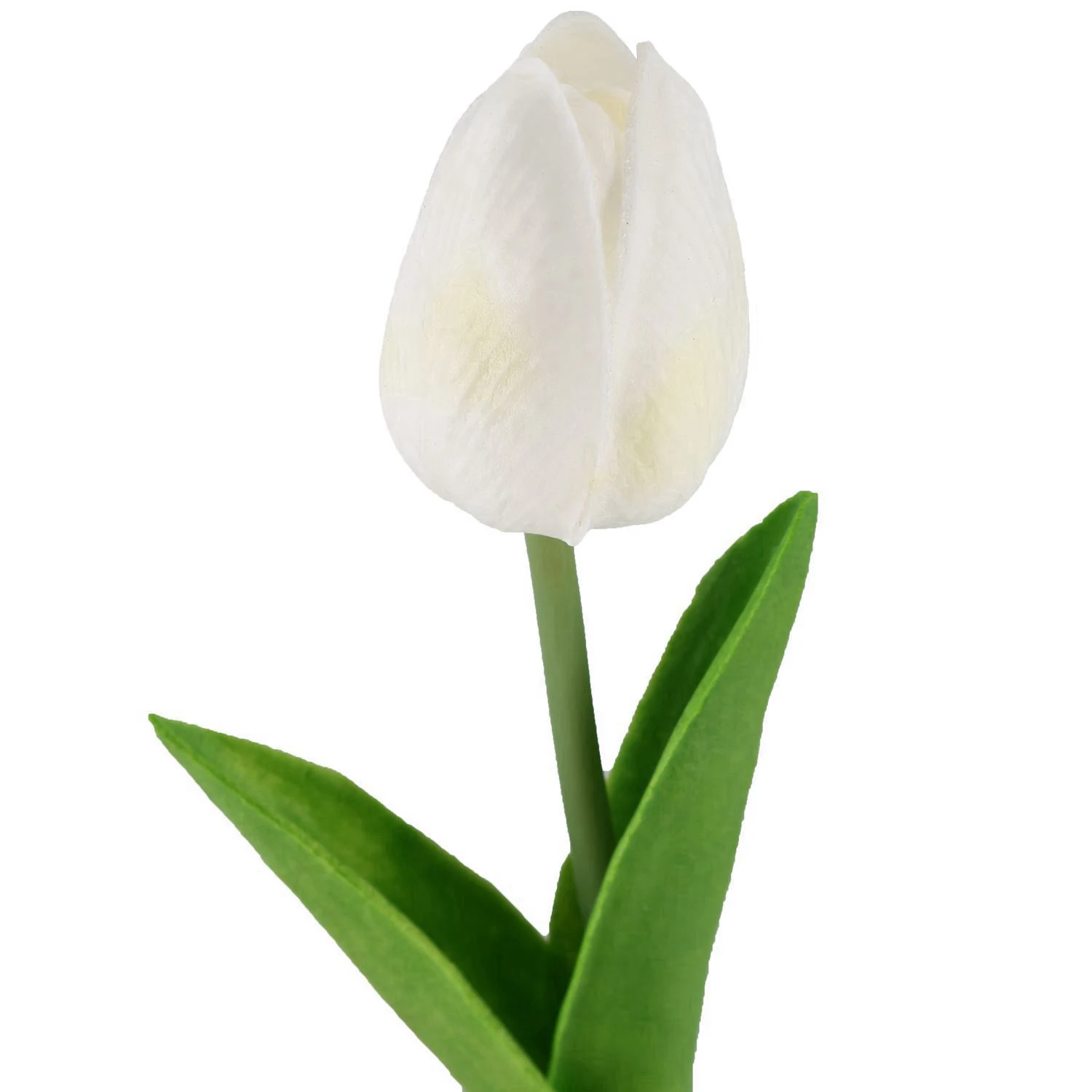 Promotion! 6x Tulip Artificial Flower Real Touch Bridal Wedding Bouquet Home Decor, White