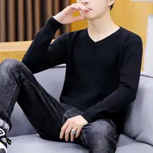 Брендовый шерстяной мужской свитер, осенняя мода, длинный рукав, вязаный мужской хлопковый свитер, одежда высокого качества