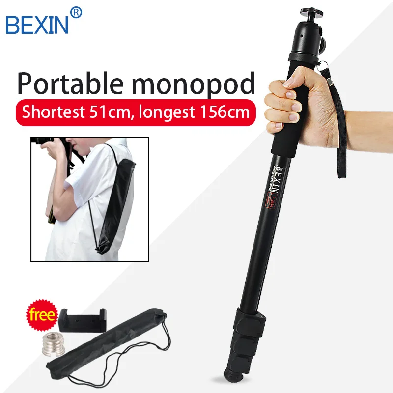 

Telescopic Handheld Pole Walk Stick Lightweight Video Dslr Camera Stand With Ball Head Monopod Unipod For Canon Nikon Sony Fuji