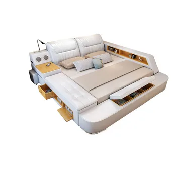 

Beds Massage Leather Bed For Bedroom Furniture Sets CBM1