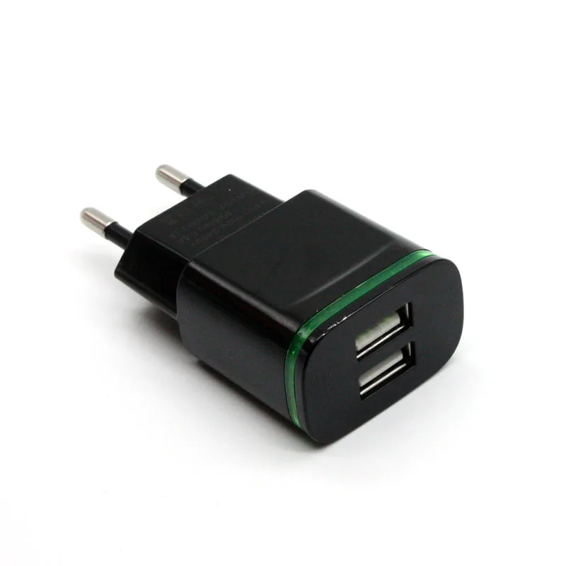 Светодиодный usb-адаптер 5 В, 2 А, штепсельная вилка европейского стандарта, Зарядка 6 Micro 5, настенный светильник для iPad, зарядное устройство для мобильных устройств