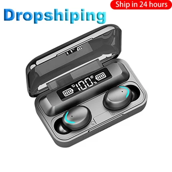 

Dropshipping for F9 Drop Ship 2200mAh LED Bluetooth Wireless Headphones Earphones Earbuds TWS Touch Control Sport Headset