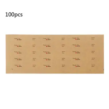 

100Pcs Handmade Paper Necklace Ring 14K S925 Stickers Jewelry Price Display Card