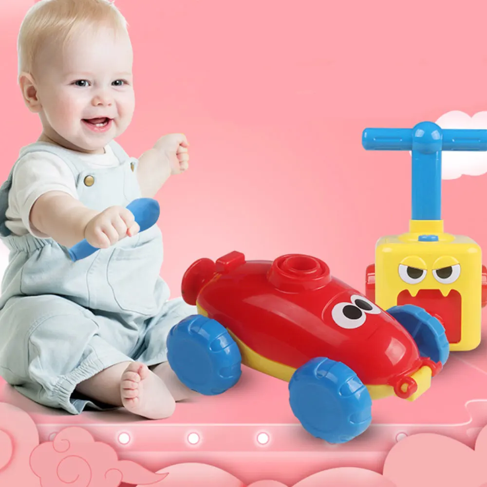 

2020 Aerodynamic Baby Blowing Balloon Car Boys and Girls Benefit Intelligence Inertia Fun Science Experimen Toy for Kids Gift