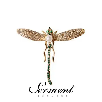 

Crystal Vintage Brooches for Women Large Insect Brooch Pin Fashion Dress Coat Accessories Cute Jewelry