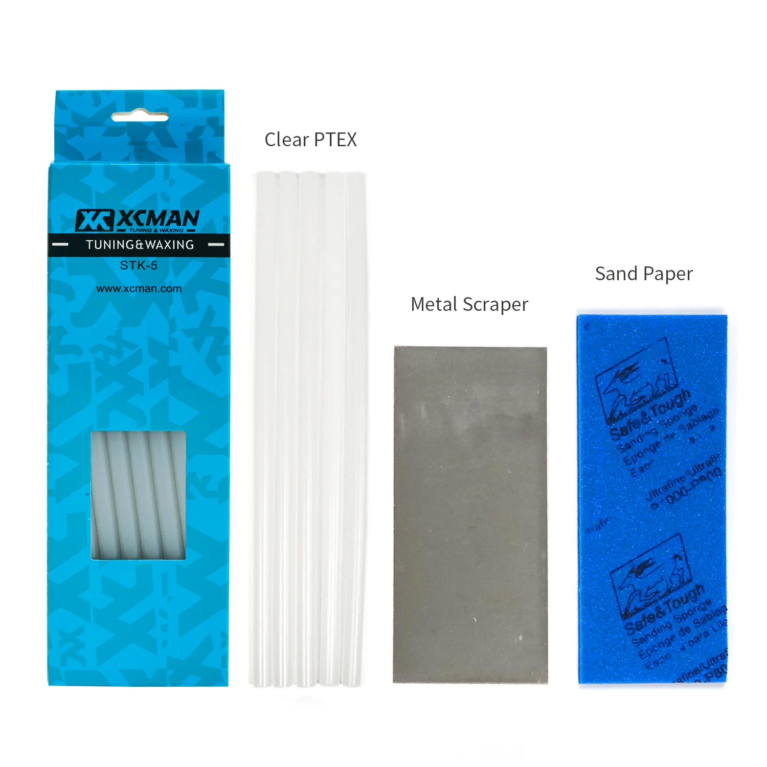 XCMAN סקי סנובורד Ptex נר טיפה בסיס מדבקה תיקון ערכת PTEX / 5 יחידות Ptex / מחטב מתכת / ספוג חידוש