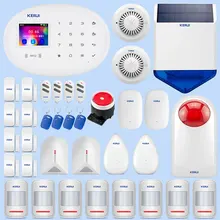 Семейная защита KERUI W20 сигнализация безопасности приложение пульт дистанционного управления двухсторонняя система сигнализации система безопасности домашний комбинированный комплект