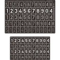 AM-WORKS LW35029 1/35 German Turret Numbers & Letters - Medium - Stencil Mask 1