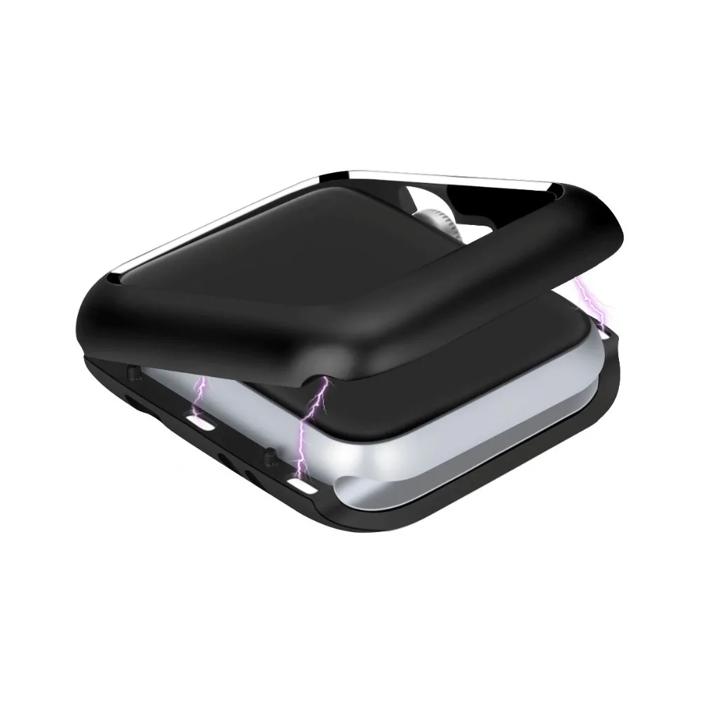 Магнитный Алюминий металлический каркас защитный чехол для Apple Watch Series 4 44mm Series 5 Case 40mm инновационный Магнитный дизайн поглощения для iWatch Series 3 42mm Case 2 1 38mm защитный ударопрочный бампер Чехол