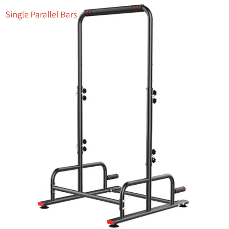 

Single Parallel Bars Multifunctional Indoor Fitness Pull Up Bar with Suction Cup 5 Gears Adjustable Height Horizontal Bar