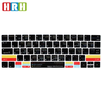 

HRH Adobe Dreamweaver Hotkey Function Shortcut Silicone Keyboard Cover Keypad SKin for Macbook Pro 13"15"Touch Bar A1706 A2159