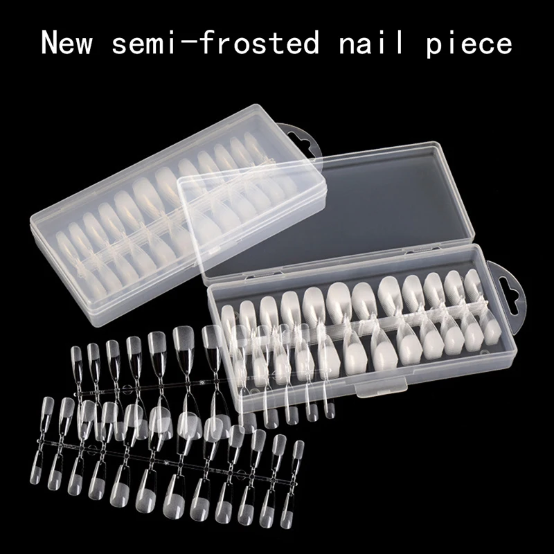 240Pcs Nail Art Clear Natural Full Cover Oval Sharp End Stiletto Long False Fake Nails Tips Manicure Artificial Salon | Красота и