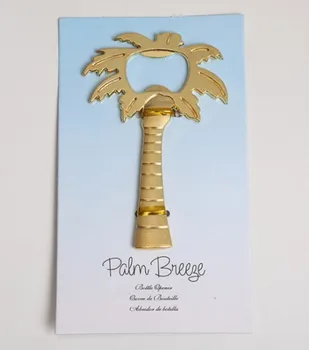 

(10 Pieces/lot) Beach-themed wedding and Party souvenirs of Palm Tree Bottle Opener Wedding gift favors For Party gift