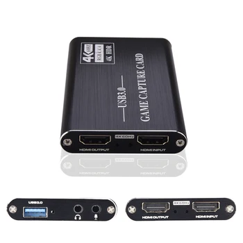 

USB3.0 HDMI Audio Video Capture Card Reliable Practical 4K Card for Live Broadcast Compatible with Multiple Systems Output Size