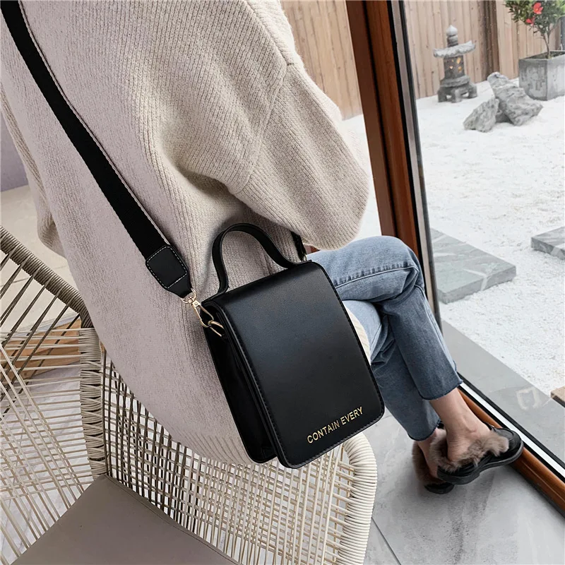 

Mini Shoulder Bag 2019 New Style Fashion Shoulder Bag Phone Package Mini Versitile Fashion Square Sling Bag Bags