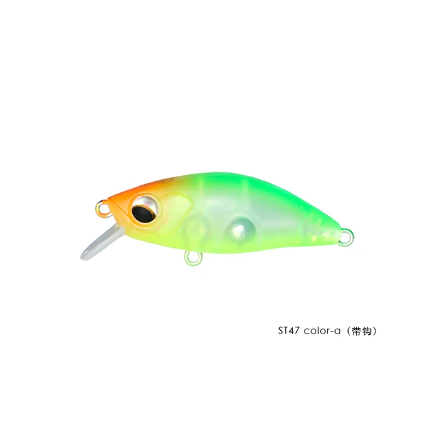 37mm/3g Plastic Long Tongue Plate Micro Fishing Lure Sinking