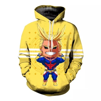 

Plus size My Hero Academia hoodies Anime 3D Hoodies Printed Hooded Sweatshirt Cool coat Pullover For Women Men Dropship