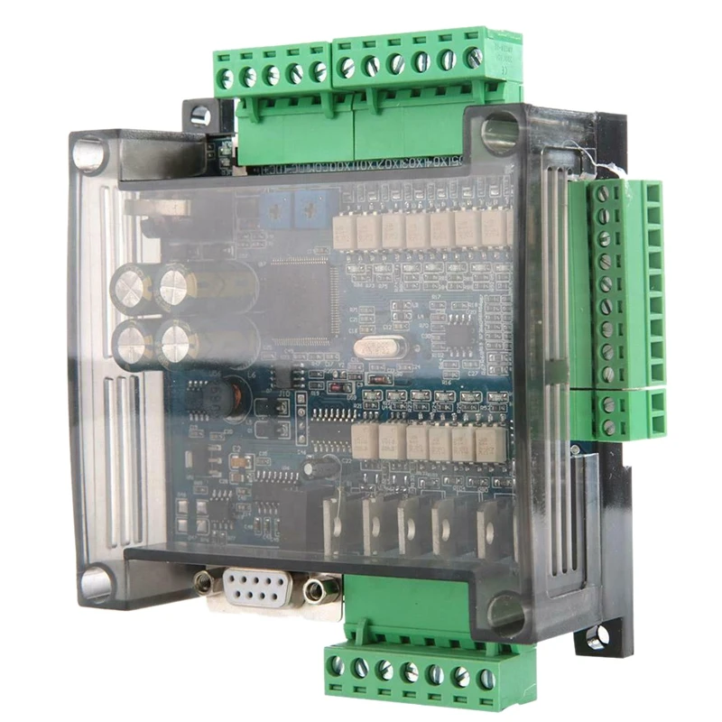 FX3U-14MT High Speed Analog 6AD+2DA PLC Industrial Control Board 24V 1A