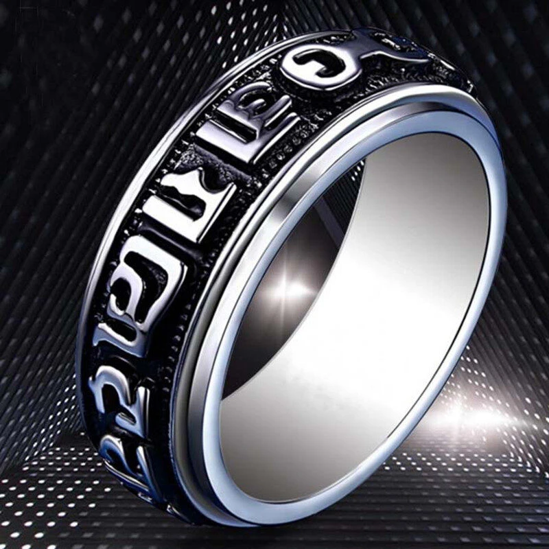 Punk Hollow Ring Silver Unisex Nail Ring Hip Hop Style_voghion.com