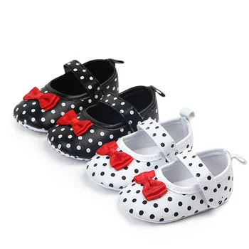 

Baby Shoes Spring And Autumn New Style Cute Princess Shoes Dotted Pu Baby Toddler Shoes