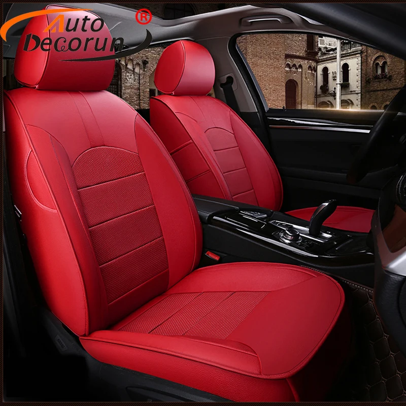 AutoDecorun Custom Fit чехлы для сидений из воловьей кожи Audi Q7 аксессуары 2008 2016 натуральной