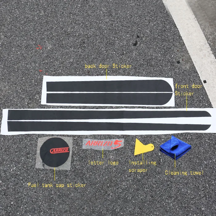 Для Chery ARRIZO5 ARRIZO 5 наклейки из углеродного волокна для отделки дверей наклейки на корпус с цветами наклейка на топливный бак крышка устойчива к царапинам