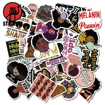 

25/50pcs Stickers Melanin Poppin Singer Skateboard Motorcycle Laptop Suitcase Snowboard Guitar Toy Sticker