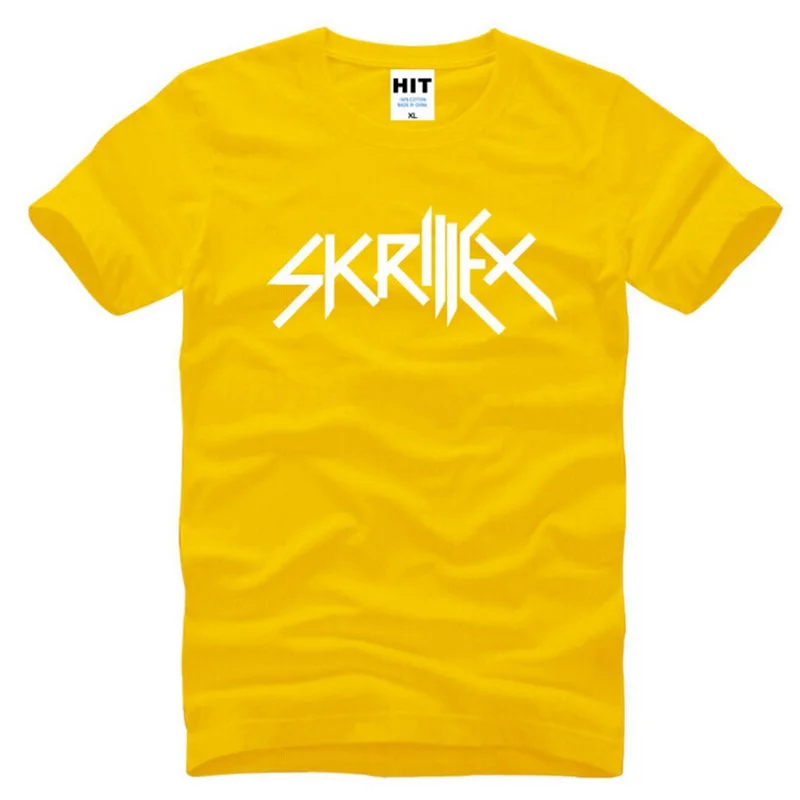 New Skrillex T Shirt Men Fashion Rock Band Hip Hop Printed Men's T