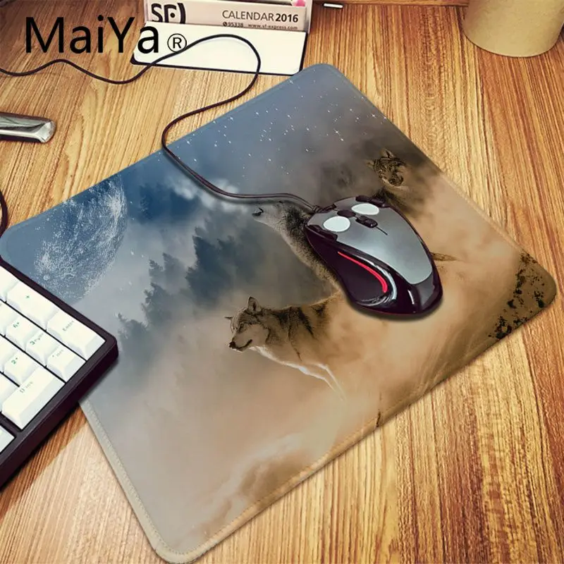 Lock Edge20x25cm MaiYa My Favorite angry snow Wolf резиновый игровой коврик для мыши Настольный коврик большая акция большой коврик для мыши клавиатуры коврик - Цвет: Lock Edge20x25cm