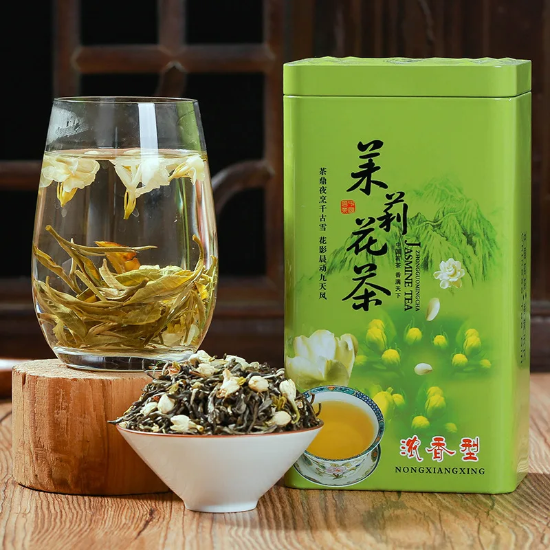 2021 Jasmine Tea Green Chinese Natural Flower for Weight Loss Health Care Gift Pack | Дом и сад