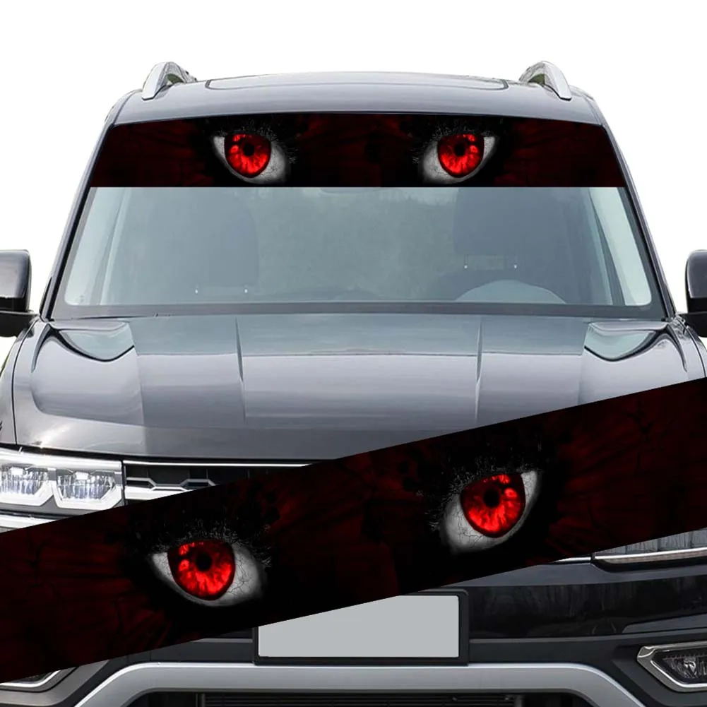Автомобильный Стайлинг 3D имитация кошачьих глаз автомобильная наклейка