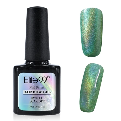 Elite99 Радужный гель для ногтей с блёстками лак Soak Off UV светодиодный голограмма лак для ногтей 10 мл голографический эффект лак для ногтей - Цвет: 7002