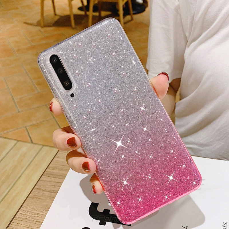 Мягкий блестящий чехол для Samsung Galaxy A50 A30 A70 A20 A20e A10 A40 A60 J4 J6 J8 A9 A8 A7 2018 S10e S10 S9 S7 Plus