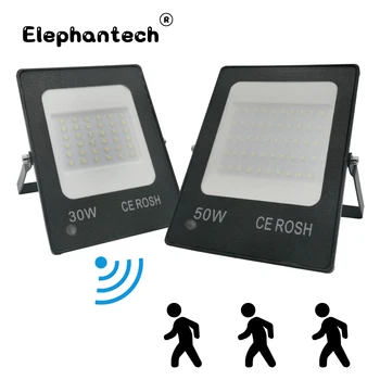 

LED Flood light 50W 30W 220V With Motion Sensor IP65 Waterproof LED Reflector Spotlight Outdoor Lighting for House Exterior