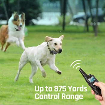 

Rechargeable Remote Control Dog Training Collar Ultrasonic Sound Anti Bark Training Control Collar No Barking Pet Dog Collars