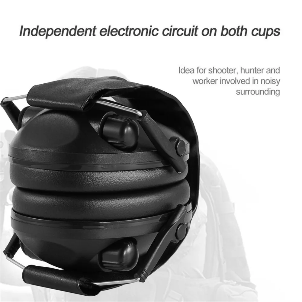 Electronic Ear Protection Shooting Hunting Ear Muff Anti-Noise Tactical Headset Hearing Ear Protection Headphone for Hunting