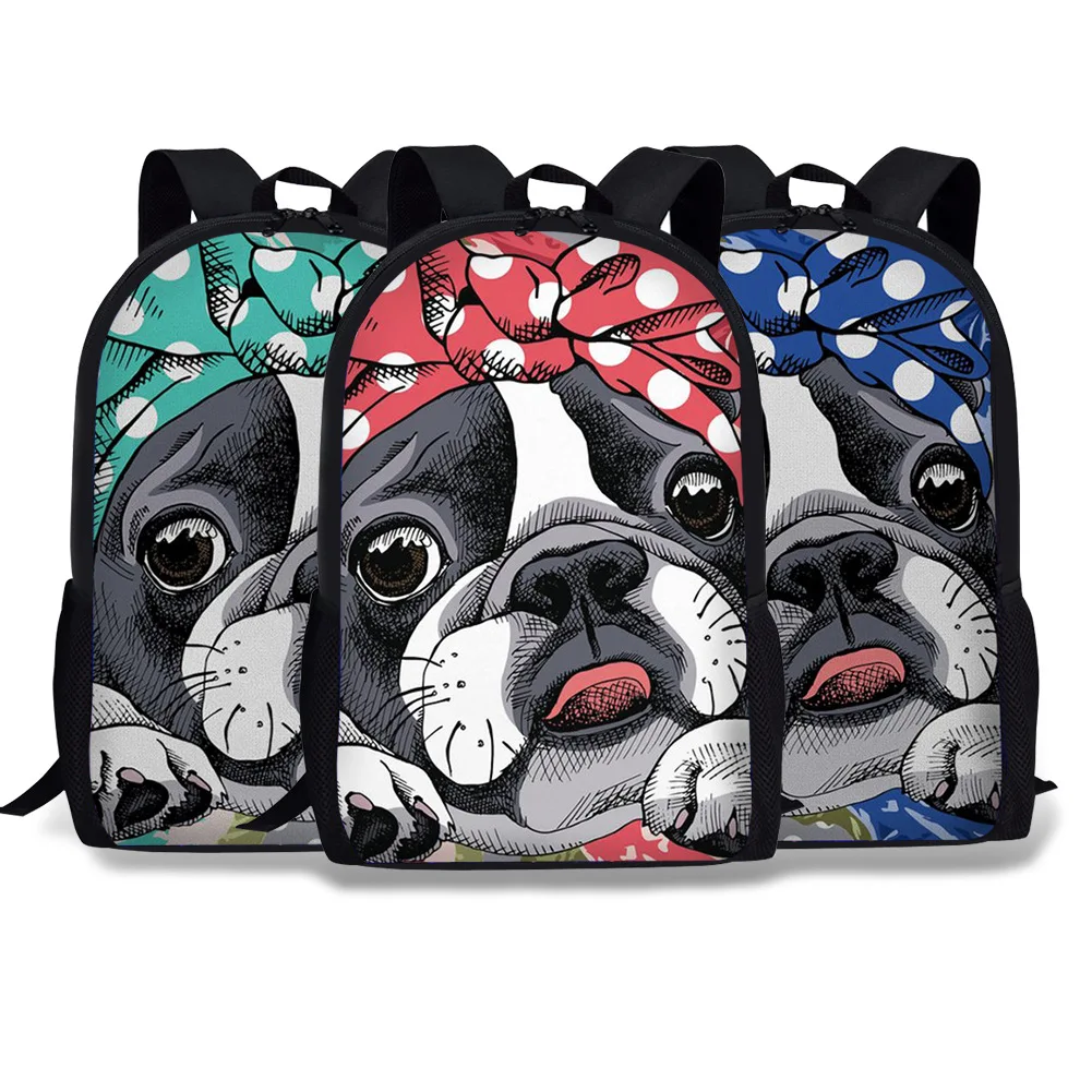 

2018 Pet Dog CHILDREN'S Rucksack Printed boss dun quan Young STUDENT'S Backpack Small boss dun quan School Bag